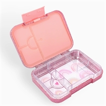 MUM MADE YUM Bento Madkasse Large Glitrende Rosa Regnbue